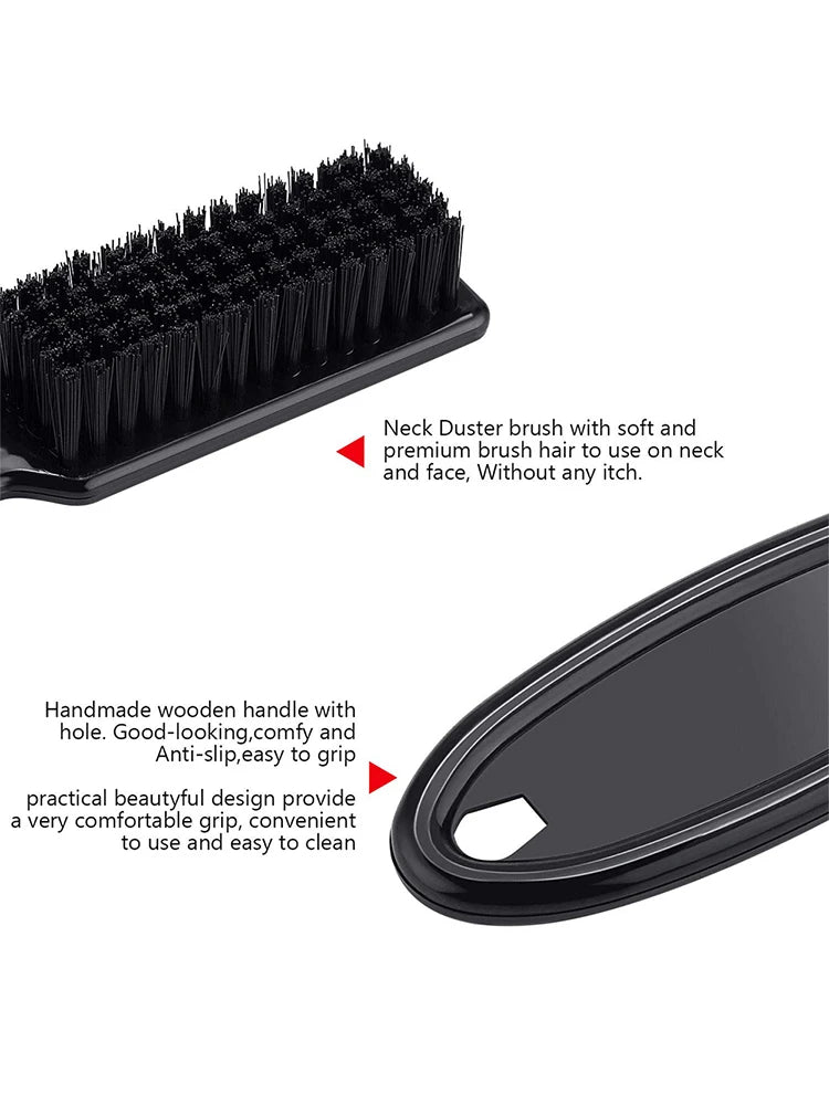 Barber Neck Duster Brush Sets Mens Duster Face Duster Tool Beard Set Men Broken Hair Brush Round Hairdressing Neck Brush