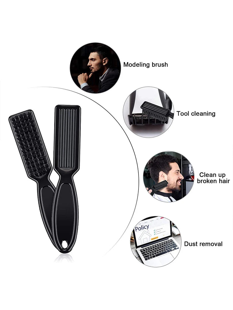 Barber Neck Duster Brush Sets Mens Duster Face Duster Tool Beard Set Men Broken Hair Brush Round Hairdressing Neck Brush