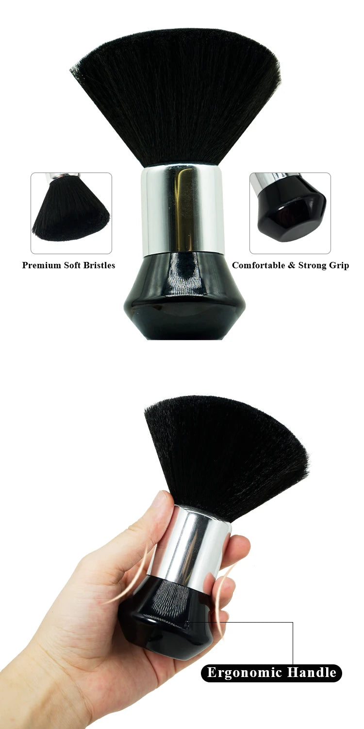 Barber Neck Duster Brush Sets Mens Duster Face Duster Tool Beard Set Men Broken Hair Brush Round Hairdressing Neck Brush