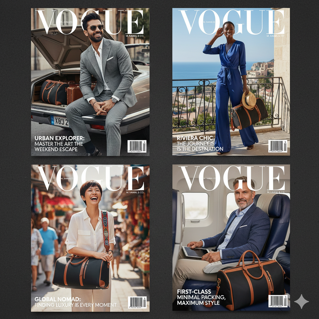 The Global Voyager | Premium Garment Duffel in High-Tech Vegan Leather