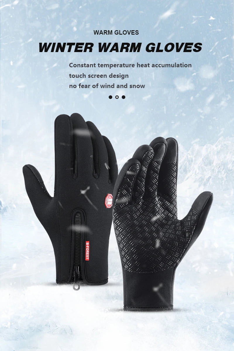 Winter Gloves for Men Women Warm Tactical Gloves Touchscreen Waterproof Hiking Skiing Fishing Cycling Snowboard Non-slip Gloves