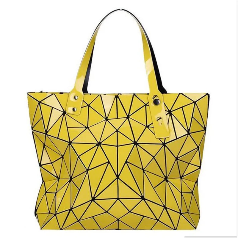 New Gold Handbags Bags For Women 2026 Summer Large Tote Bag Ladies Geometric Messenger Shoulder Bag Beach Luxury Designer Silver