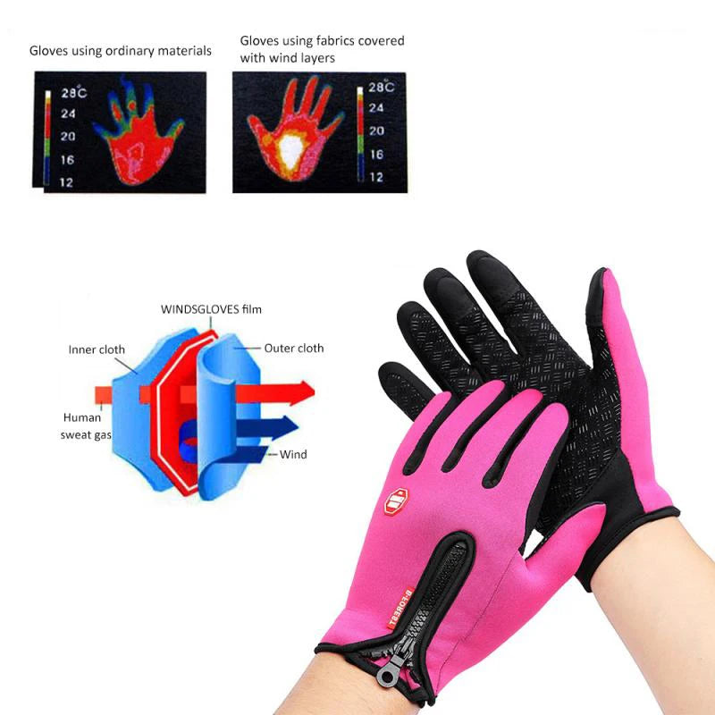 Winter Gloves for Men Women Warm Tactical Gloves Touchscreen Waterproof Hiking Skiing Fishing Cycling Snowboard Non-slip Gloves