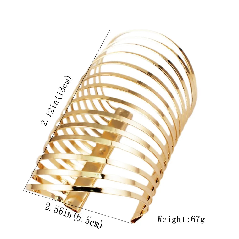 KDLUN African Bib Torques Chokers Necklaces For Women Statement Metal Geometric Collar Necklace Indian Jewelry Boho Design