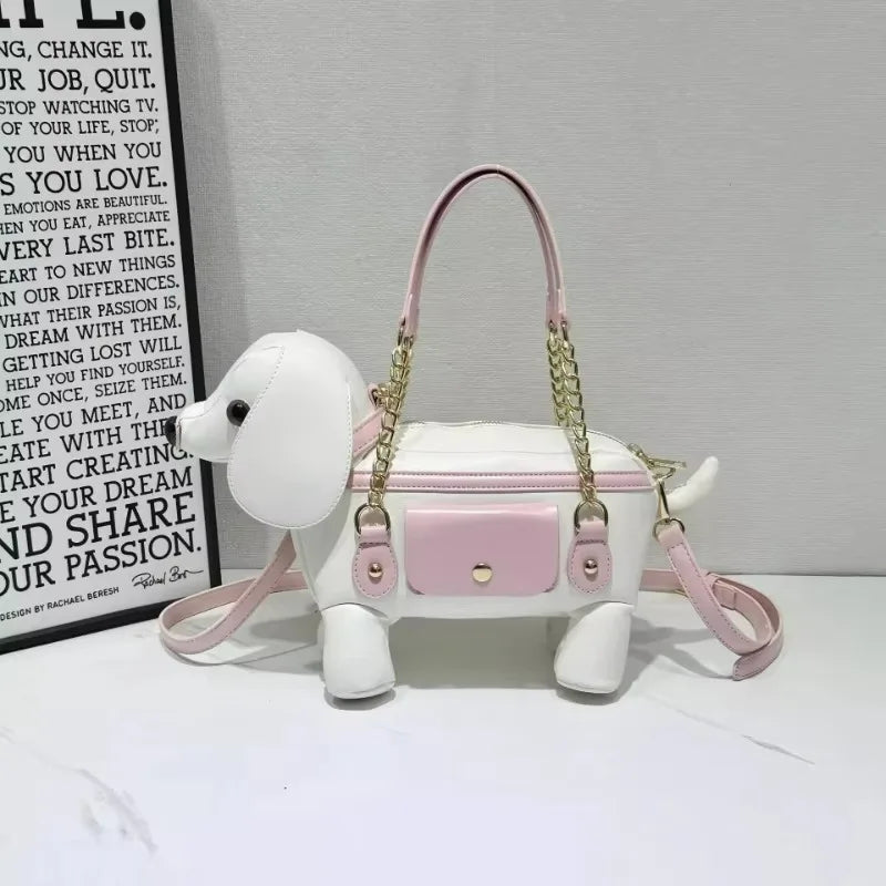 2026 Creative Personalized Puppy Bag Unique Cute Animal Handbag Crossbody Bag