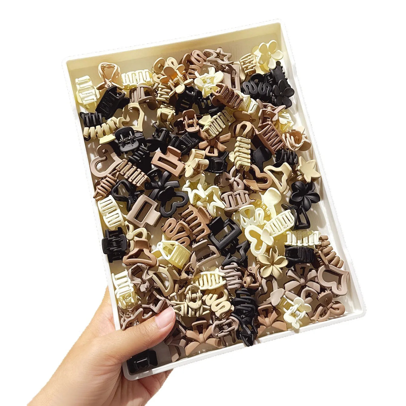 5/10/20/30pcs Beige Mixed Pack Small Clips, Cute Girl Accessories - Perfect for Daily Use, Special Occasions, or Travel Gifts