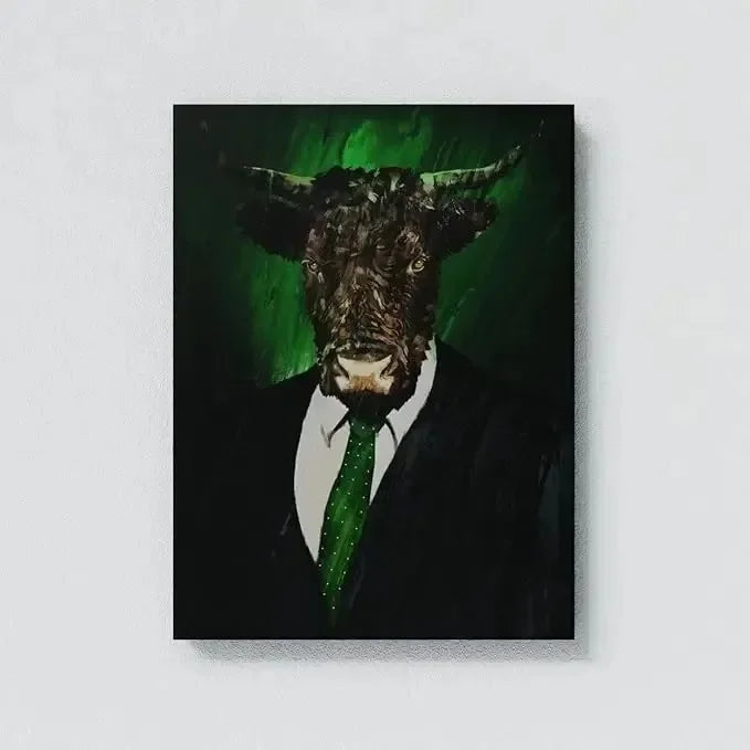 Neon Bulls&Bears Stock Market Trading Quotes Trust The Process and Ability Canvas Poster Wall Pictures Home Office Decor Gift