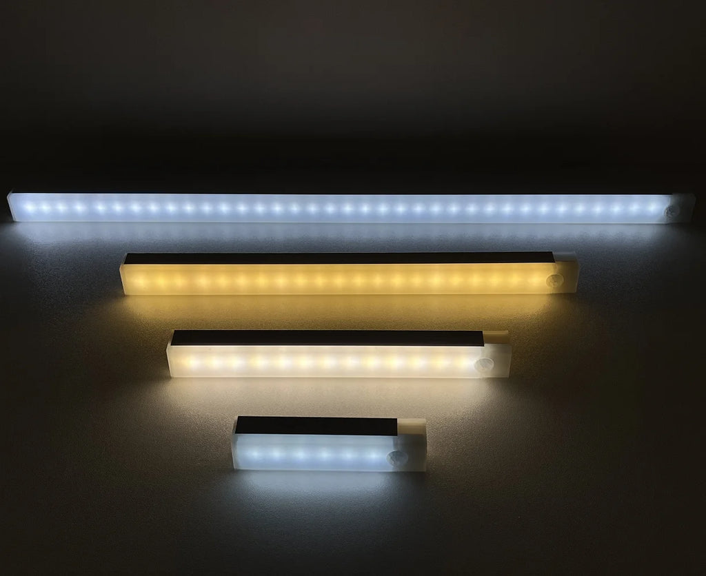 Rechargeable Motion Sensor LED Bar Light Induction Night Light Portable Lamp for Kitchen Cabinet Bedside Bathroom Mirror Light