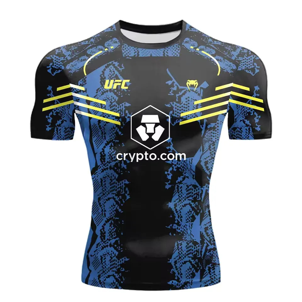 2025 New Hot Selling UFC Boxing Match Pursuer T-shirt For Men And Women In Summer  Casual Breathable Oversized Quick Drying Top