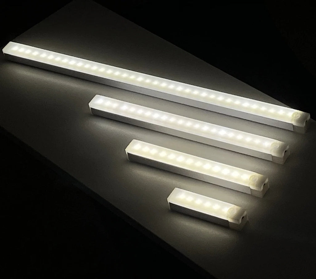Rechargeable Motion Sensor LED Bar Light Induction Night Light Portable Lamp for Kitchen Cabinet Bedside Bathroom Mirror Light