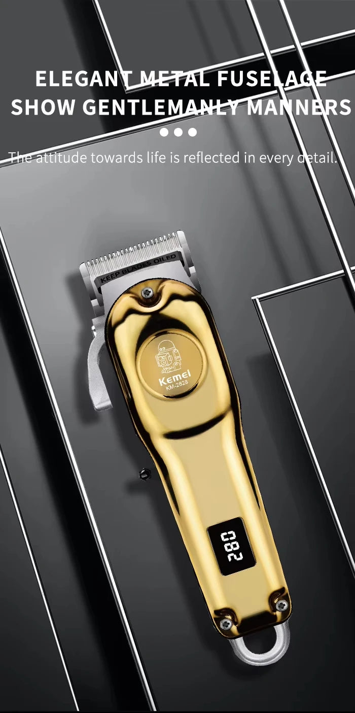 Kemei KM-2628 KM-678 KM-2024 Professional Electric Hair Clippers Beard Clipper Rechargeable Men's Shaver Hair Trimmer Kit