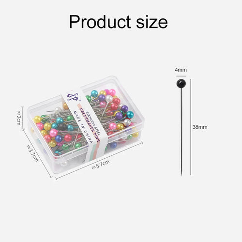 100pcs Sewing Pins for Fabric with Box Straight Pin Positioning Needle Household Craft Sewing Tools Jewelry DIY Decoration TMZ