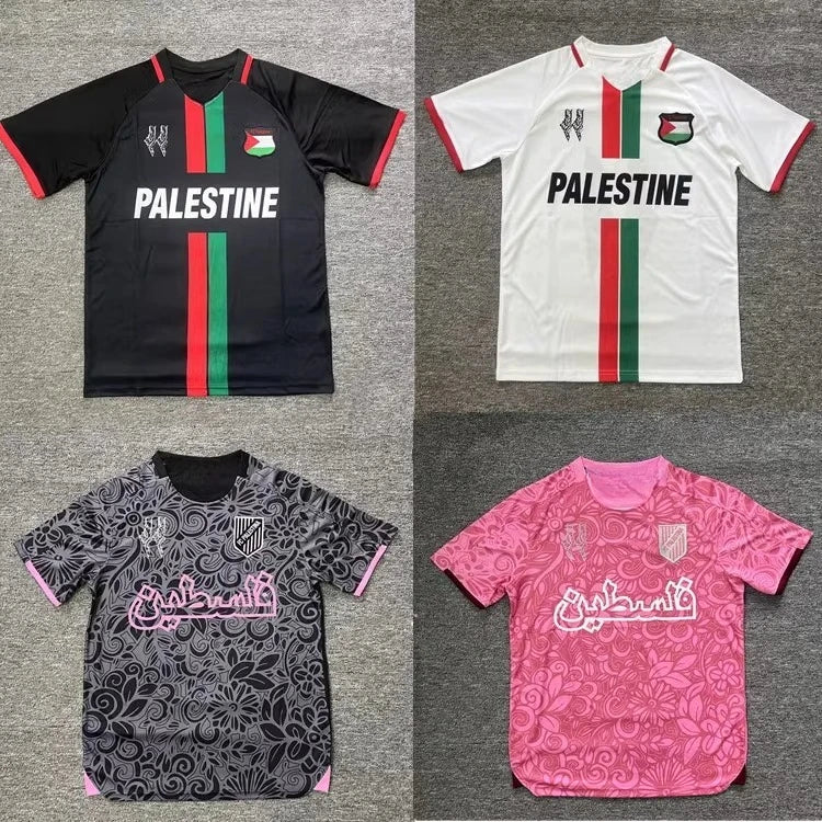 Fashion Palestine Flag Football Jersey Summer Trend Crew Neck 3D National Emblem Printed Sports T Shirt Casual Uniex Loose Tees