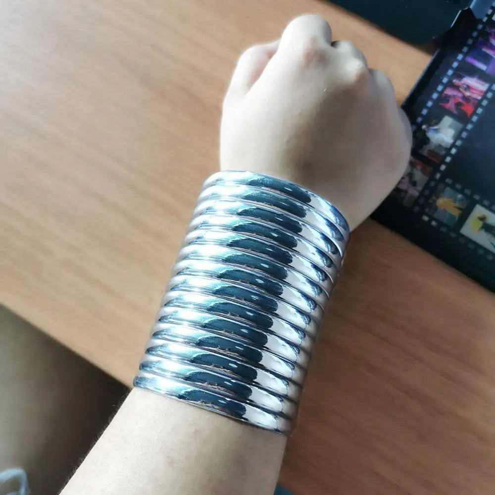 KDLUN African Bib Torques Chokers Necklaces For Women Statement Metal Geometric Collar Necklace Indian Jewelry Boho Design