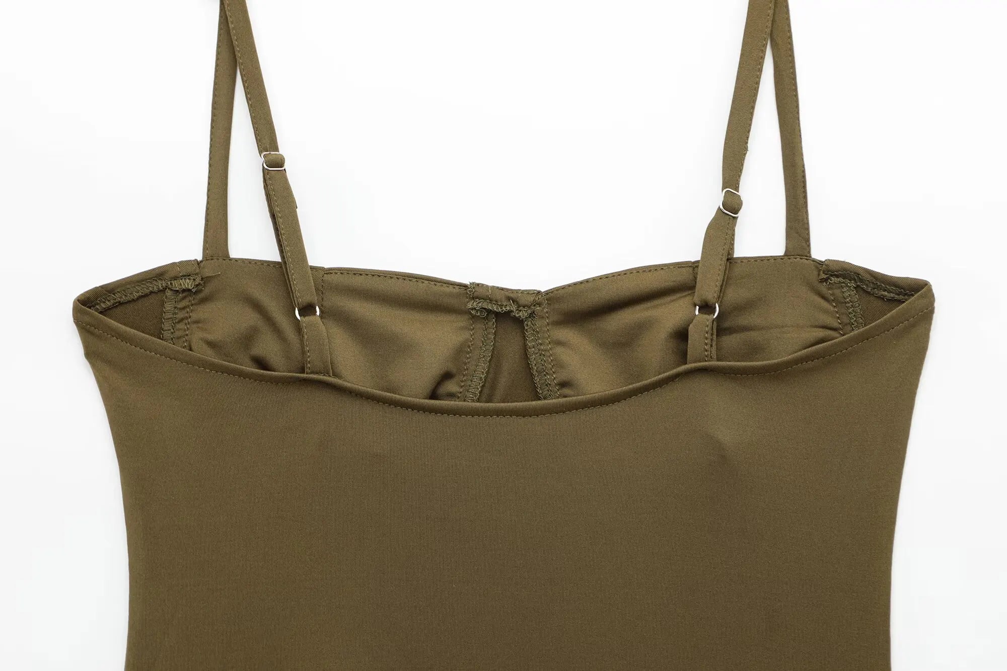 Zevity 2025 Women Sexy Spaghetti Strap Inner Style Beach Wear Bodysuits Ladies Soft Slim Swimsuit Playsuits Mujer Rompers LS9043