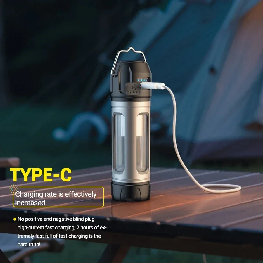 K1 Camping Lantern - 1000LM Bright LED,Adjustable Warm/Cool Light, Portable Hook & Handle for Tent, Outdoor, Emergency, Hiking