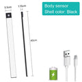 LED Bar Light Under Cabinet Lighting Motion Sensor USB Rechargeable Magnetic for Kitchen Closet Night Light