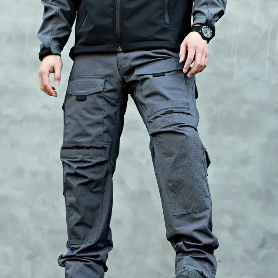 New Men Tactical Pants Quick Dry Multi-Pocket Cargo Pants Casual Trousers Wear-Resistant Workwear Hiking Trainning Pant Loose
