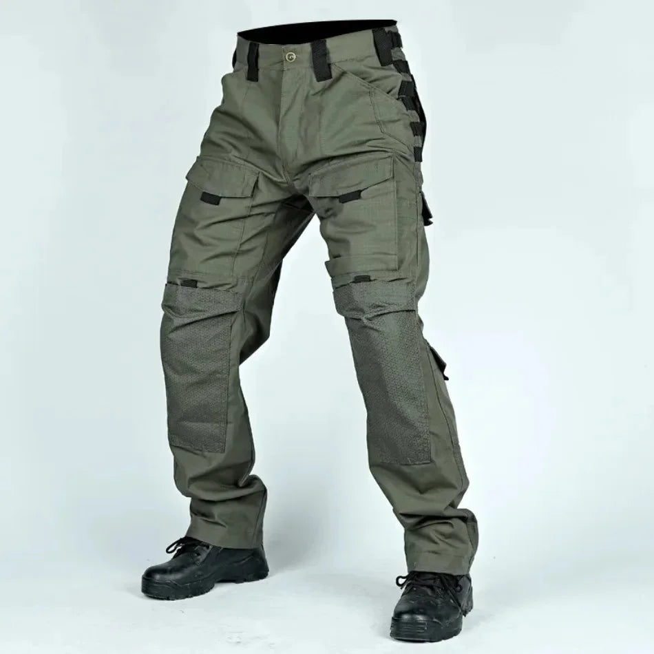 New Men Tactical Pants Quick Dry Multi-Pocket Cargo Pants Casual Trousers Wear-Resistant Workwear Hiking Trainning Pant Loose