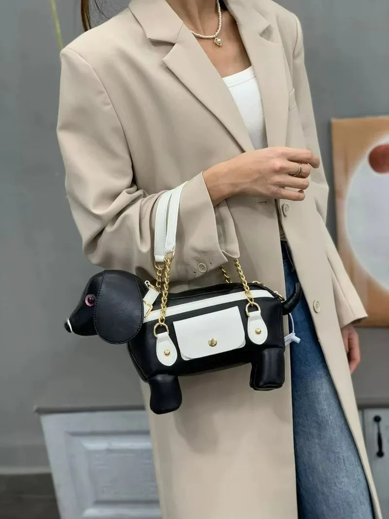 2026 Creative Personalized Puppy Bag Unique Cute Animal Handbag Crossbody Bag