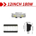 CO LIGHT 12"20"26"32"40" LED Light Bar 3-Rows 90000LM Flood Spot Offroad LED Driving Light for Pickup Truck SUV ATV UTV Boat 4x4
