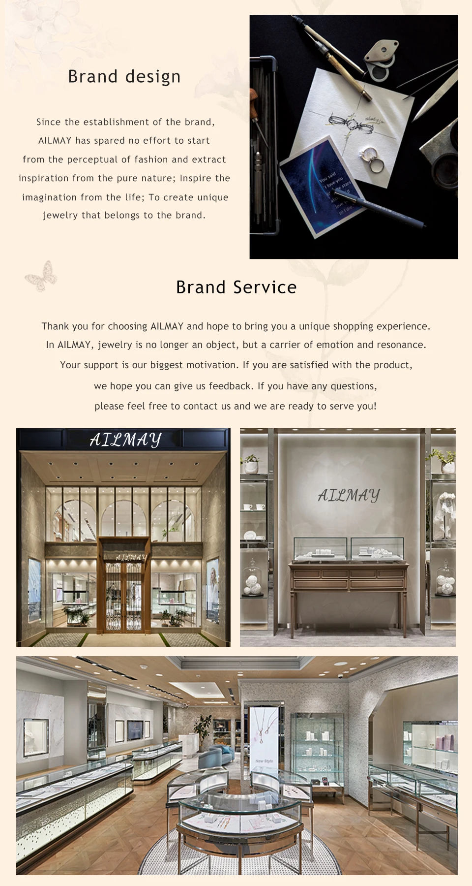 Ailmay 925 Sterling Silver Elegant Round Blue Enamel Pendant Shiny Zirconia Necklace For Women Wedding Engagement Fine Jewelry