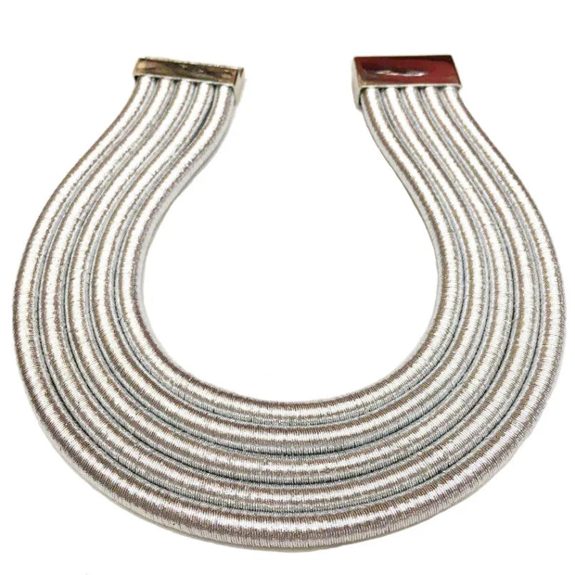 KDLUN African Bib Torques Chokers Necklaces For Women Statement Metal Geometric Collar Necklace Indian Jewelry Boho Design