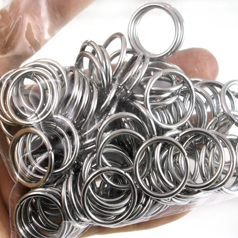 20-200Pcs 3-25mm Stainless Steel Open Single Loops Jump Rings Split Rings Connectors for DIY Jewelry Making Accessories Supplies