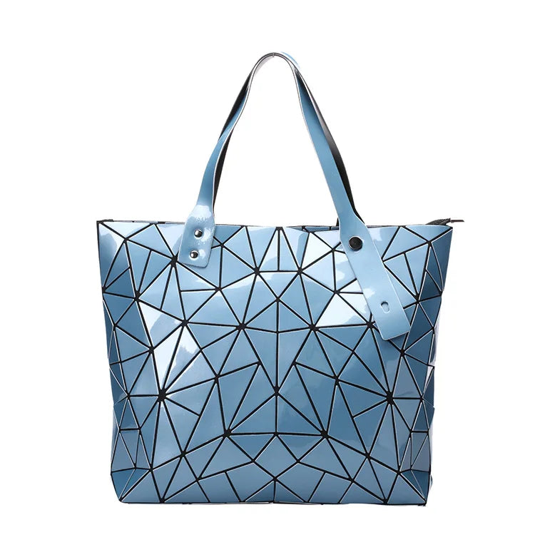 New Gold Handbags Bags For Women 2026 Summer Large Tote Bag Ladies Geometric Messenger Shoulder Bag Beach Luxury Designer Silver