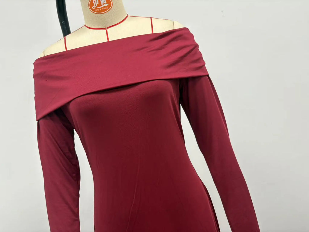 2025 Women Fashion White Wedding Dress Spring Autumn One-shoulder Slim Backless Sexy Hip-pack Dresses Women Robe Femal Vestidos