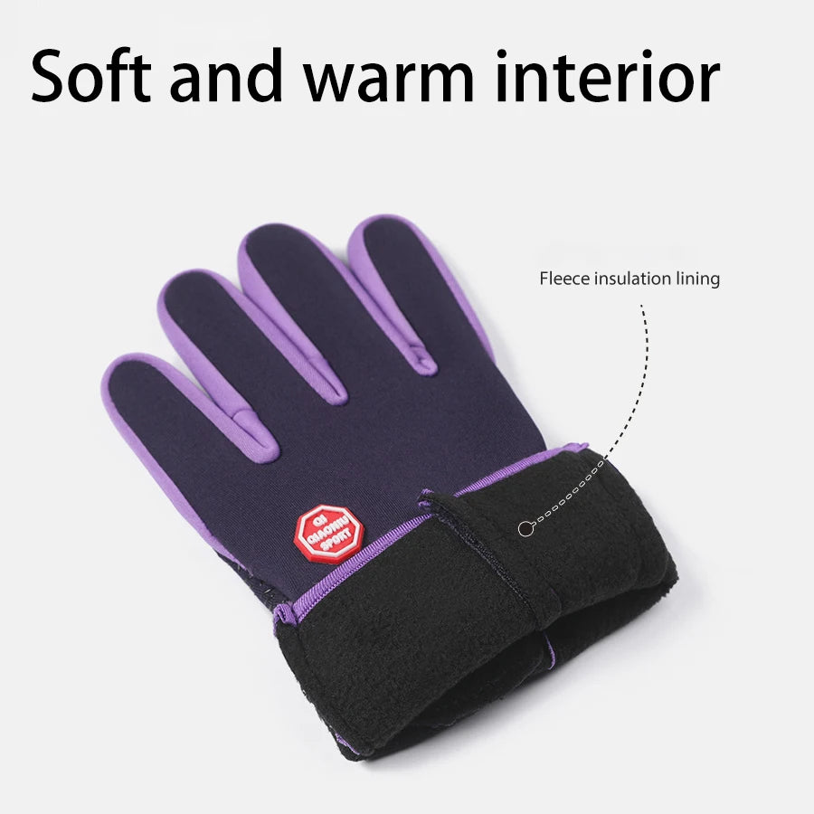 Outdoor Cycling Gloves, Bicycles for Warmth and Anti Slip in Autumn and Winter