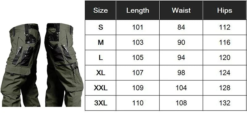 Tactical Pants Men Waterproof Waterproof pants men Combat Trousers Outdoor Multi-pocket Wear-resistant Cargo Pant