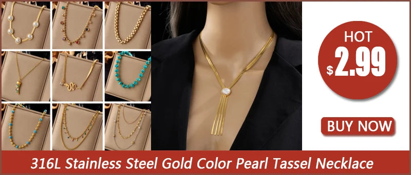 DIEYURO 316L Stainless Steel Gold Silver Color Twist Knot Necklace Bracelets For Womens Girl New Fashion Non-fading Jewelry Set