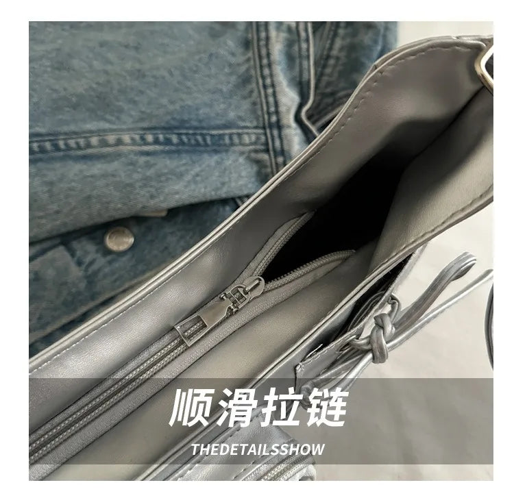 Y2k Harajuku Shoulder Bag Women Korean Transparent Ita Bag School Crossbody Bag Female Japanese Designer Preppy Handbag Purse