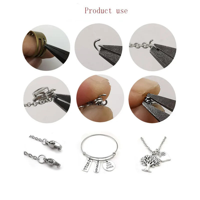 20-200Pcs 3-25mm Stainless Steel Open Single Loops Jump Rings Split Rings Connectors for DIY Jewelry Making Accessories Supplies