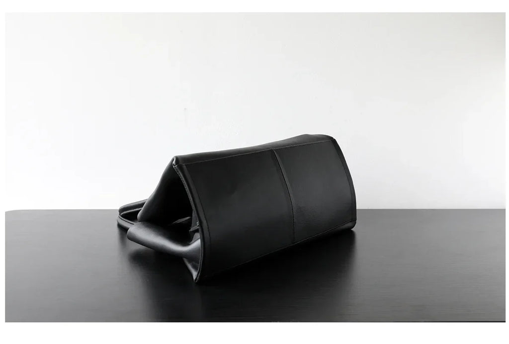 Luxury Niche First-layer Cowhide Tote Bag Woman Large Capacity Shoulder Underarm Bag Casual Tote Big Handbag 2026 New