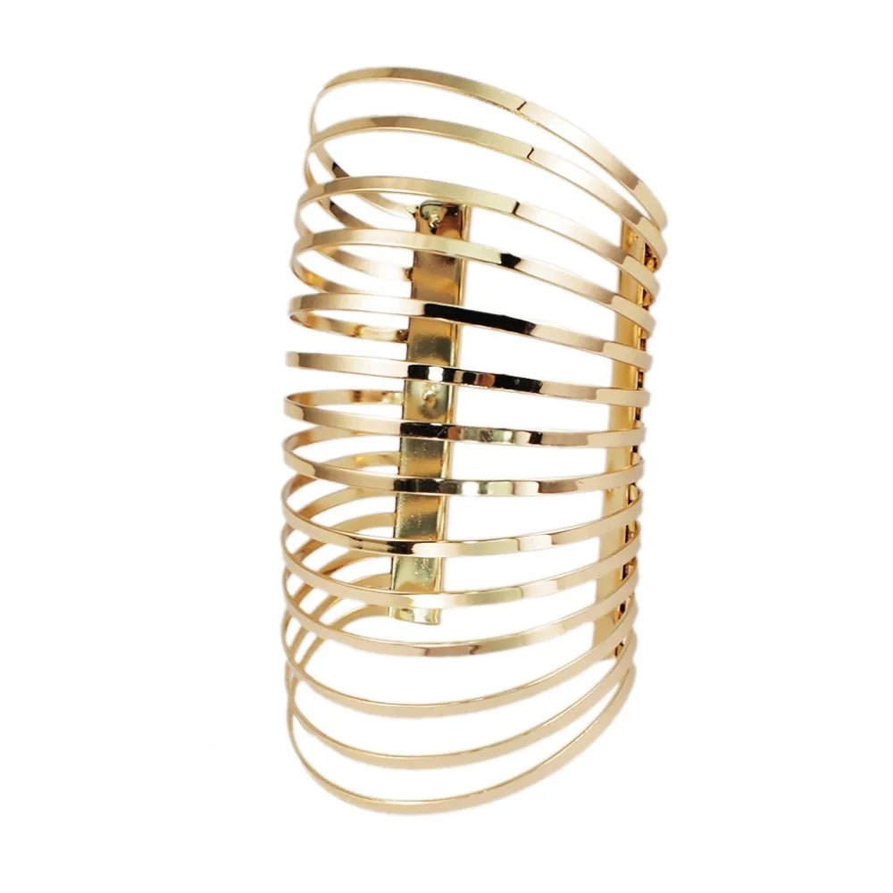 KDLUN African Bib Torques Chokers Necklaces For Women Statement Metal Geometric Collar Necklace Indian Jewelry Boho Design