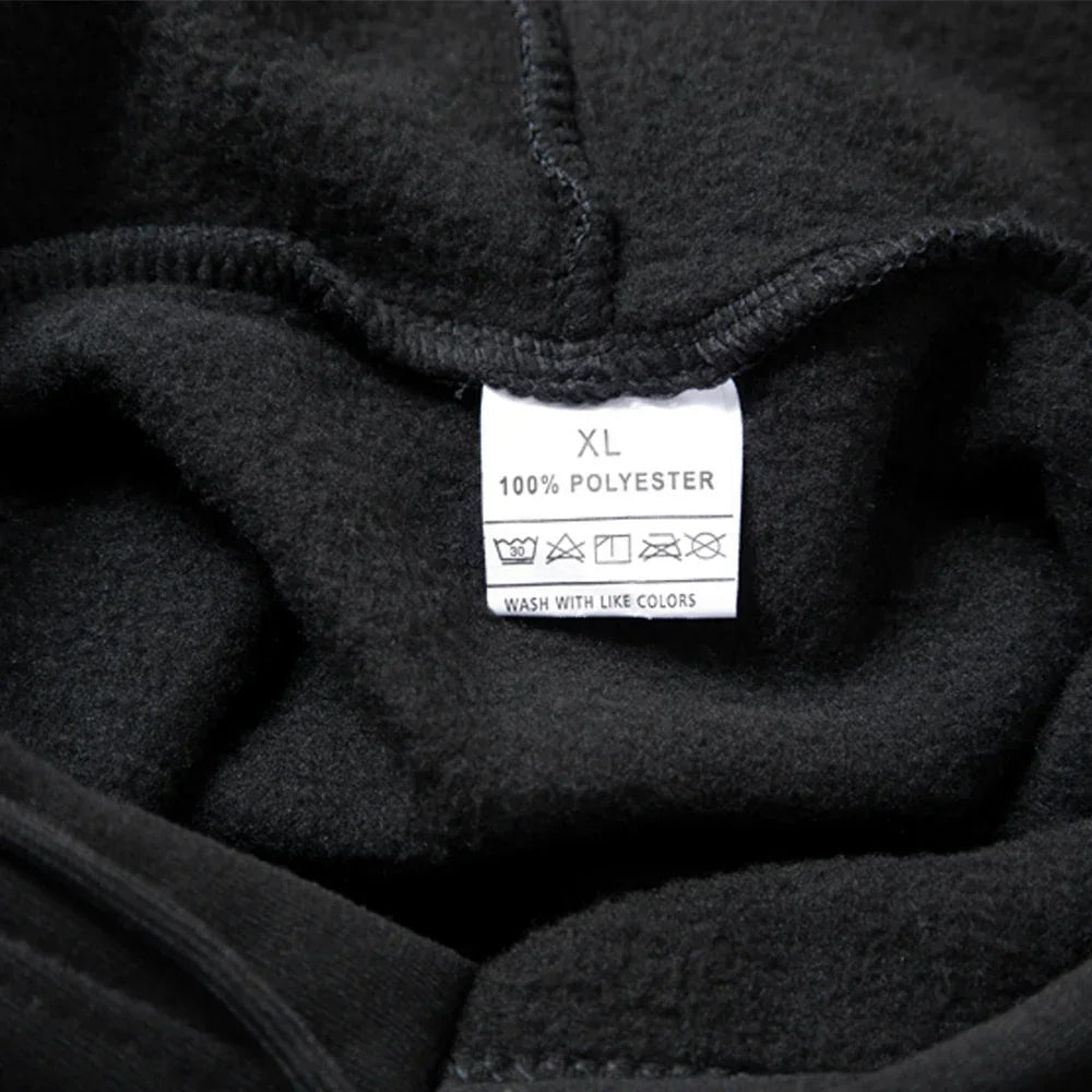 2025 letter printed sportswear set men's hooded sweatshirt long pants set spring and autumn winter warm suit