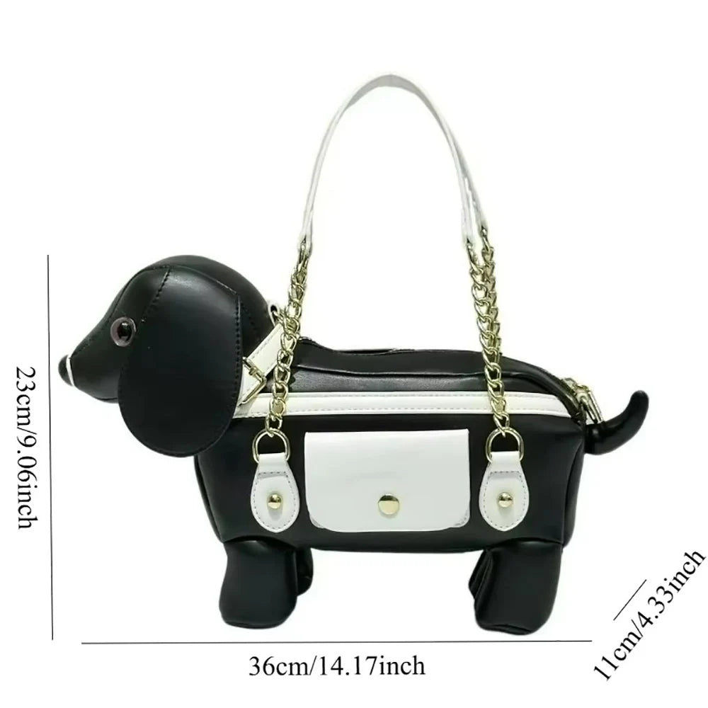 2026 Creative Personalized Puppy Bag Unique Cute Animal Handbag Crossbody Bag