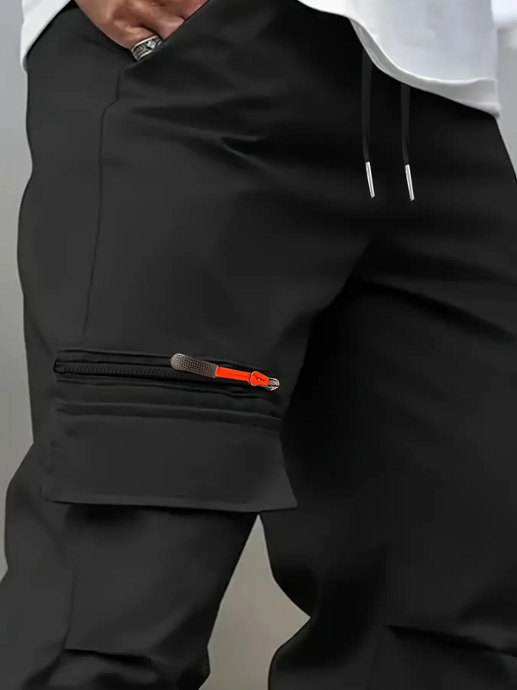 Men's autumn and winter multi pocket casual commuting work pants, fashionable and versatile