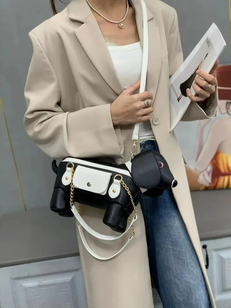 2026 Creative Personalized Puppy Bag Unique Cute Animal Handbag Crossbody Bag