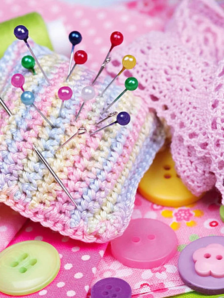 100pcs Sewing Pins for Fabric with Box Straight Pin Positioning Needle Household Craft Sewing Tools Jewelry DIY Decoration TMZ