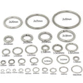 20-200Pcs 3-25mm Stainless Steel Open Single Loops Jump Rings Split Rings Connectors for DIY Jewelry Making Accessories Supplies