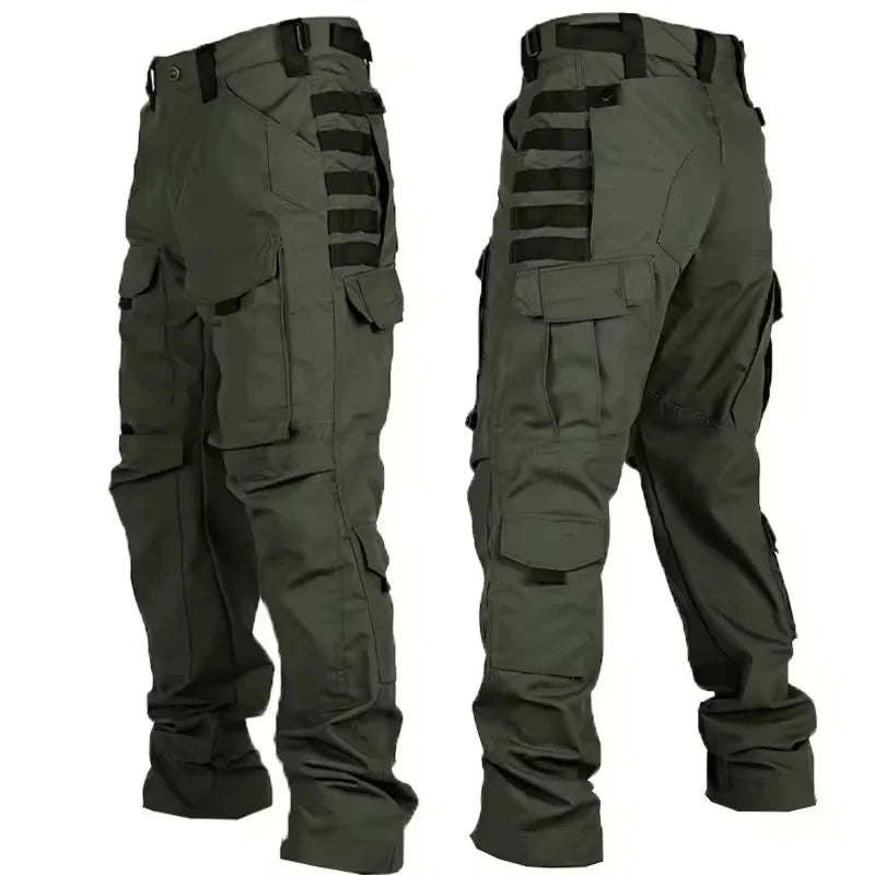 New Men Tactical Pants Quick Dry Multi-Pocket Cargo Pants Casual Trousers Wear-Resistant Workwear Hiking Trainning Pant Loose
