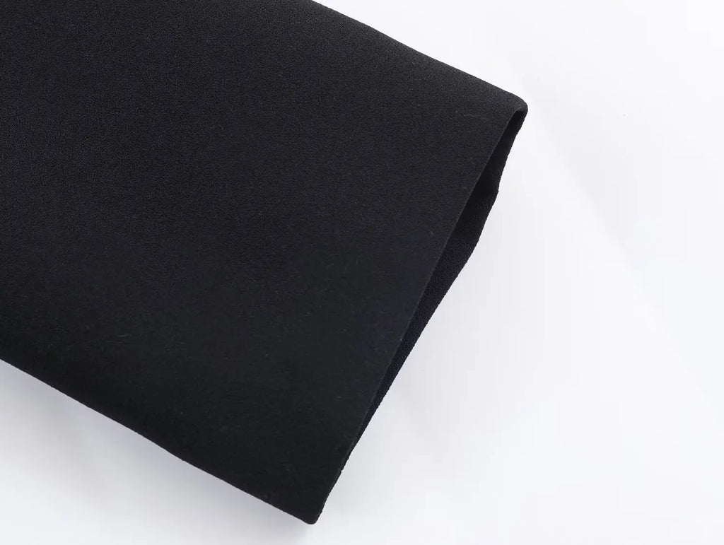 TFMLN 2026 Women Lace-trim Blazer Dress Fashion Notched Long Sleeve Pullover Causal Chic Dress Elegant Office Lady Pockets Dress