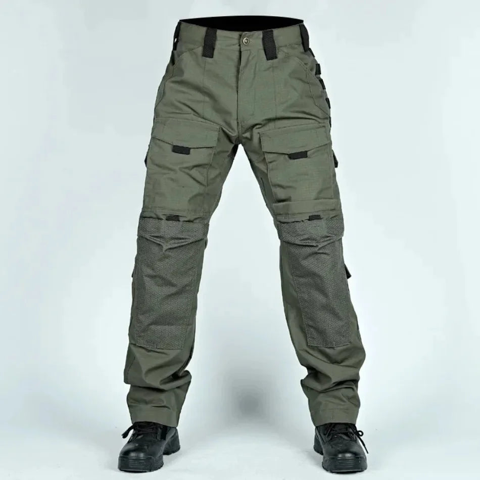 New Men Tactical Pants Quick Dry Multi-Pocket Cargo Pants Casual Trousers Wear-Resistant Workwear Hiking Trainning Pant Loose