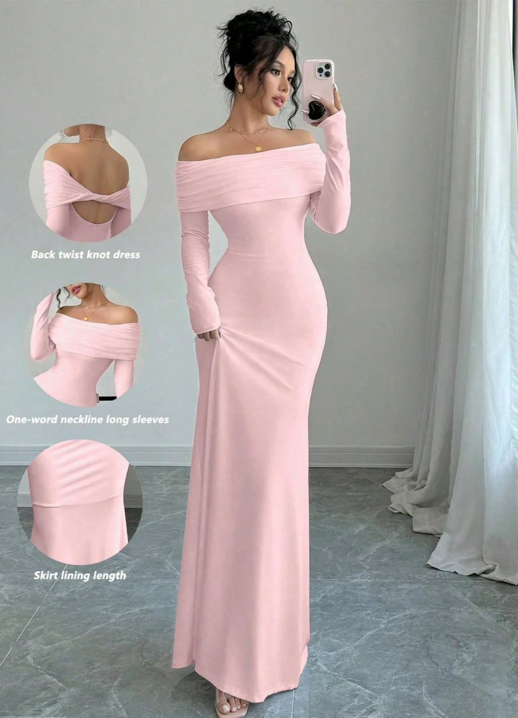 2025 Women Fashion White Wedding Dress Spring Autumn One-shoulder Slim Backless Sexy Hip-pack Dresses Women Robe Femal Vestidos