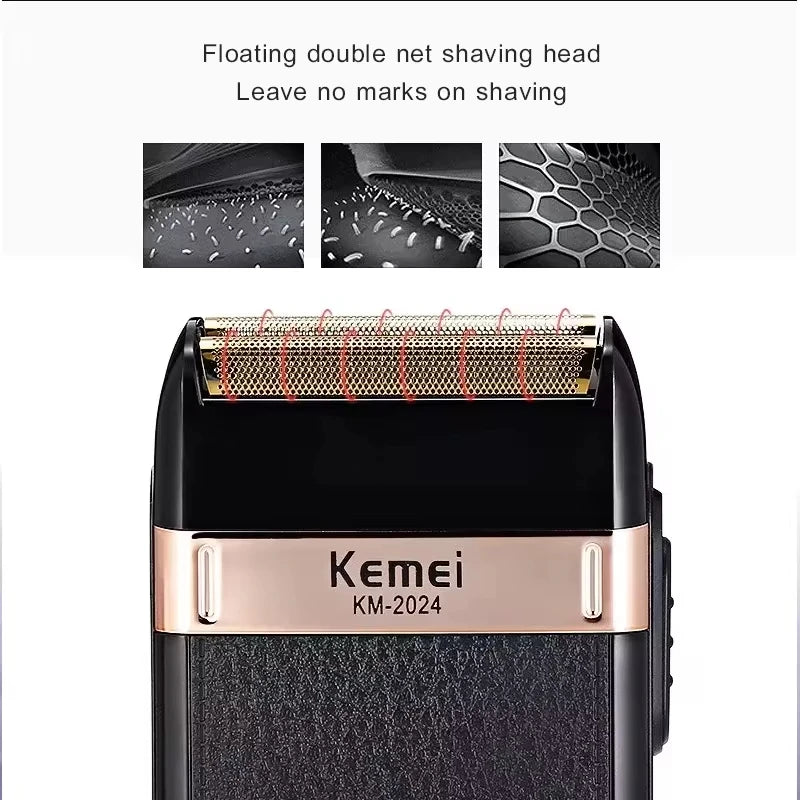 Kemei KM-2628 KM-678 KM-2024 Professional Electric Hair Clippers Beard Clipper Rechargeable Men's Shaver Hair Trimmer Kit