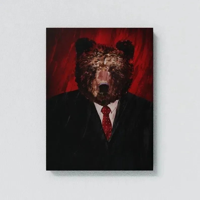 Neon Bulls&Bears Stock Market Trading Quotes Trust The Process and Ability Canvas Poster Wall Pictures Home Office Decor Gift