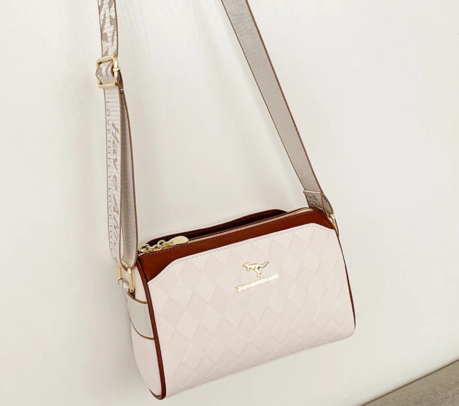 Luxury High Quality Women Messenger Bag Famous Designer Lady Shoulder Bags Fashionable Checkered Trendy Crossbody Bolsas Sac A